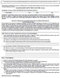 Lead-Based Paint Disclosure Image